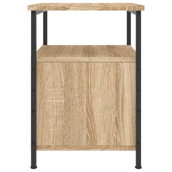 Natborde - Living sengeborde 2 stk. 34x35,5x50 cm konstrueret træ sonoma-eg