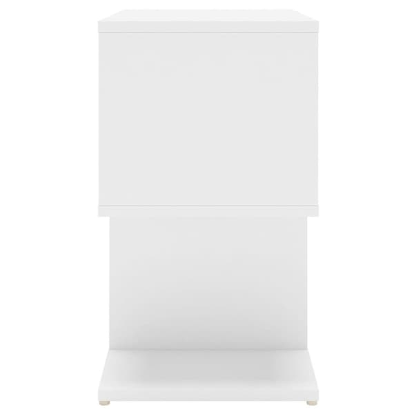 Natborde - Living sengeskabe 2 stk. 50x30x51,5 cm spånplade hvid