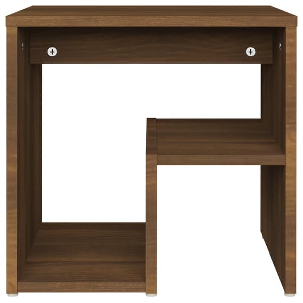 Sengeborde 2 stk. 40x30x40 cm konstrueret træ brun egetræ - Sengebord - Sengeborde - Home & Living