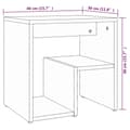 Miniatyrbillede 9 af 9: Sengeborde 2 stk. 40x30x40 cm konstrueret træ brun egetræ - Sengebord - Sengeborde - Home & Living