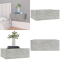 Pikkukuva 1 / 8: Kelluva yöpöytä betoninharmaa 40x30x15 cm tekninen puu - Kelluva Yöpöytä - Kelluvat Yöpöydät - Home & Living