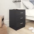 Miniatyrbillede 2 af 7: Sengebord 38x35x56 cm konstrueret træ sort - Sengebord - Sengeborde - Home & Living