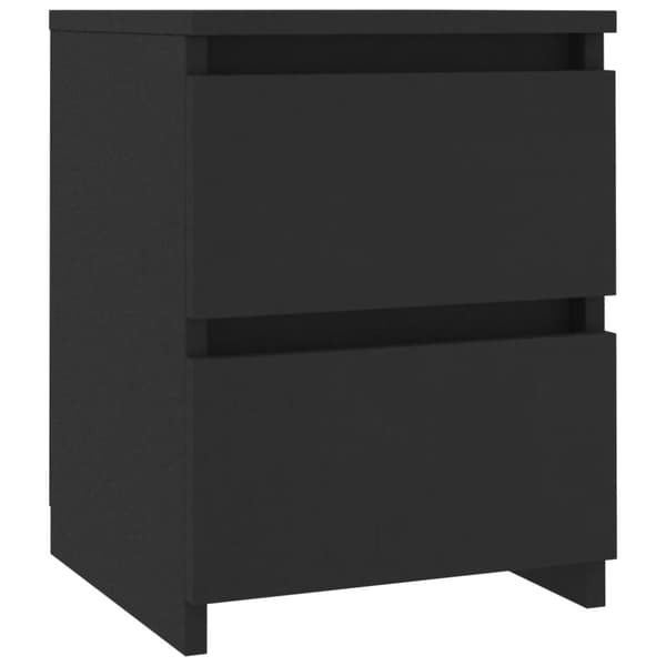 Sengebord 30x30x40 cm konstrueret træ sort - Sengebord - Sengeborde - Home & Living