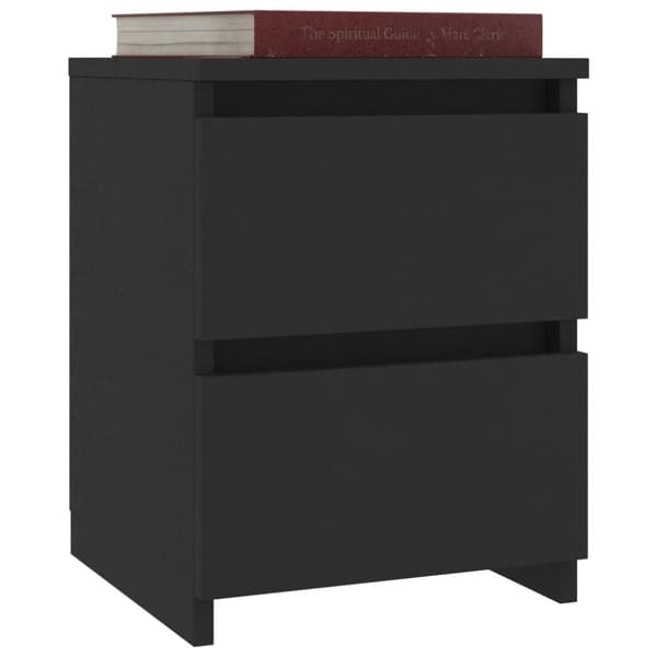 Sengebord 30x30x40 cm konstrueret træ sort - Sengebord - Sengeborde - Home & Living