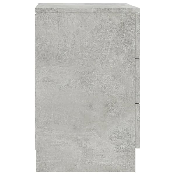Sängbord 2 st betonggrå 38x35x56 cm konstruerat trä - Sängbord - Säng Bord - Home & Living