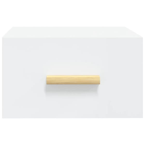 Væghængt sengebord 35x35x20 cm hvid - Væghængt Sengebord - Væghængte Sengeborde - Home & Living