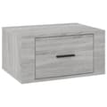 Miniatyrbillede 3 af 11: Væghængt sengebord 50x36x25 cm grå sonoma-eg - Væghængt Sengebord - Væghængte Sengeborde - Home & Living