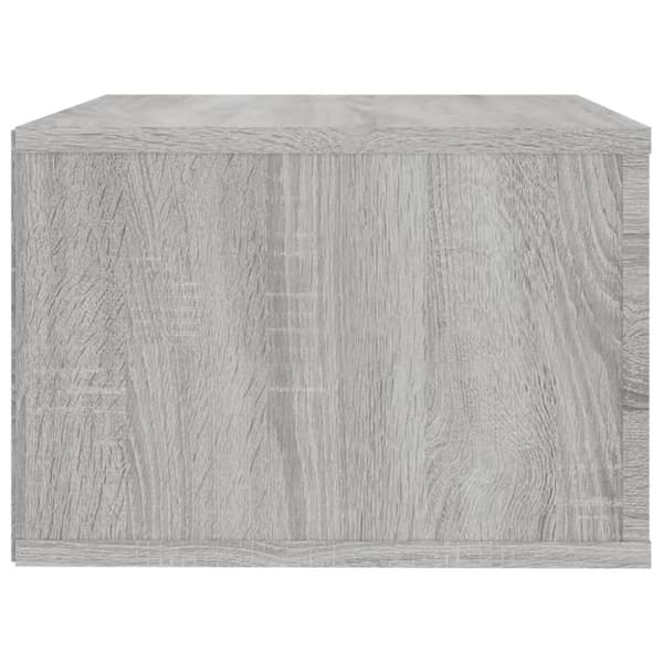 Væghængt sengebord 50x36x25 cm grå sonoma-eg - Væghængt Sengebord - Væghængte Sengeborde - Home & Living