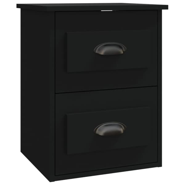 Väggmonterade sängbord svart 41,5x36x53cm - Sängbord - Nattduksbord - Home & Living