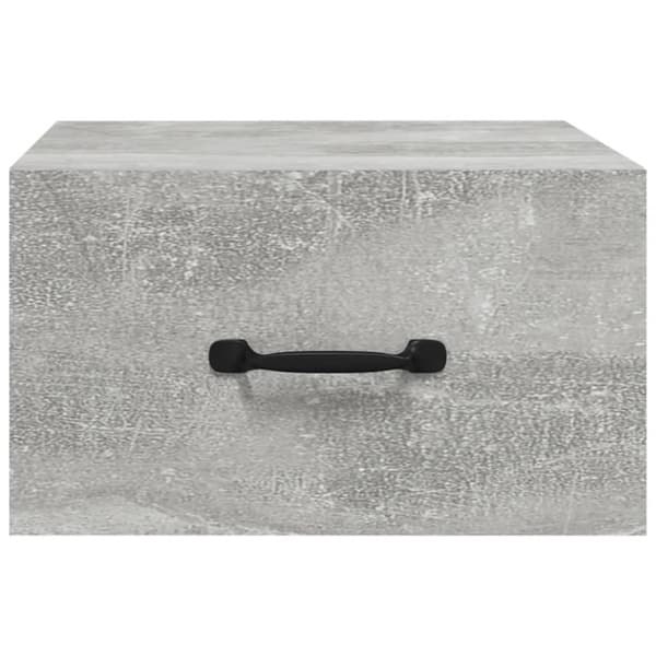 Seinäkiinnitettävä yöpöytä betoninharmaa 35x35x20 cm - Seinäkiinnitettävä Yöpöytä - Seinäkiinnitettävät Yöpöydät - Home & Living