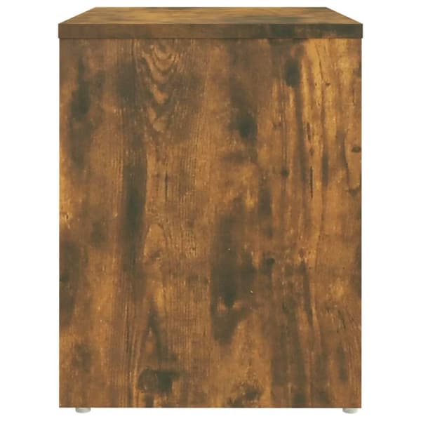 Sengebord 40x30x40 cm konstrueret træ røget egetræsfarve - Sengebord - Sengeborde - Home & Living