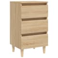 Pikkukuva 3 / 10: Yöpöydät täyspuiset jalat Sonoma-tammi 40x35x69 cm - Yöpöytä - Yöpöydät - Home & Living