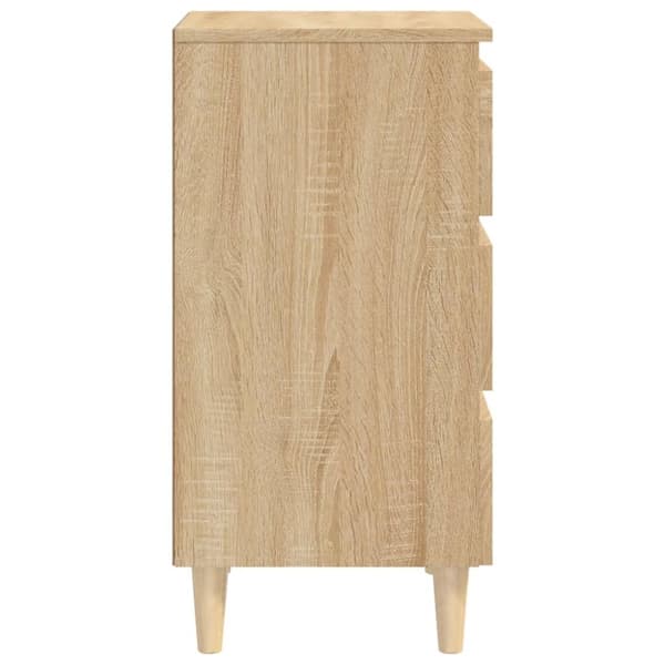 Yöpöydät täyspuiset jalat Sonoma-tammi 40x35x69 cm - Yöpöytä - Yöpöydät - Home & Living