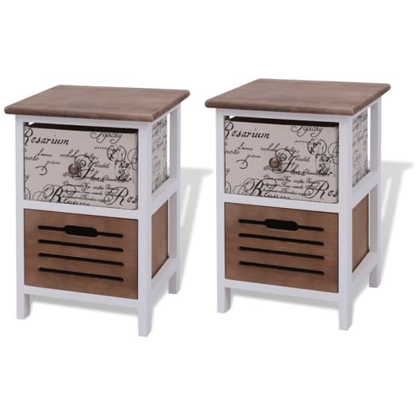 Sengebord i træ 2 stk. - Skab - Skabe - Home & Living