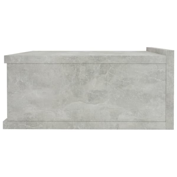 Svævende natborde 2 stk. 40 x 30 x 15 cm spånplade betongrå - Svævende Natbord - Svævende Natborde - Home & Living
