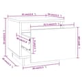 Miniatyrbillede 11 af 11: Sengeborde 2 stk. 35x34x32 cm massivt fyrretræ - Sengebord - Sengeborde - Home & Living