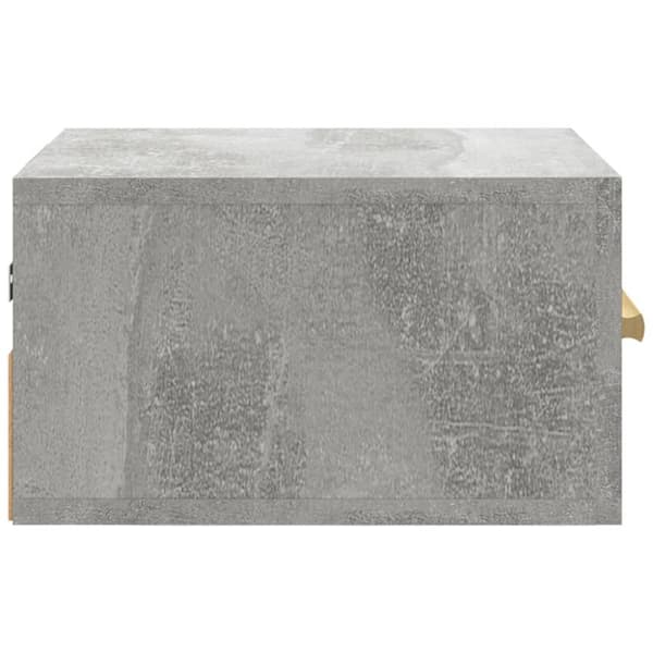 Seinäkiinnitettävä yöpöytä betoninharmaa 35x35x20 cm - Seinäkiinnitettävä Yöpöytä - Seinäkiinnitettävät Yöpöydät - Home & Living