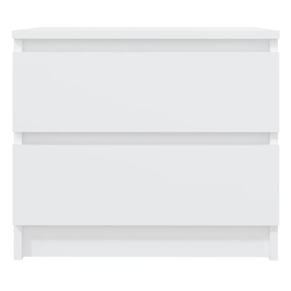 Sengeskabe 2 stk. 50x39x43,5 cm spånplade hvid - Sengeskab - Sengeskabe - Home & Living