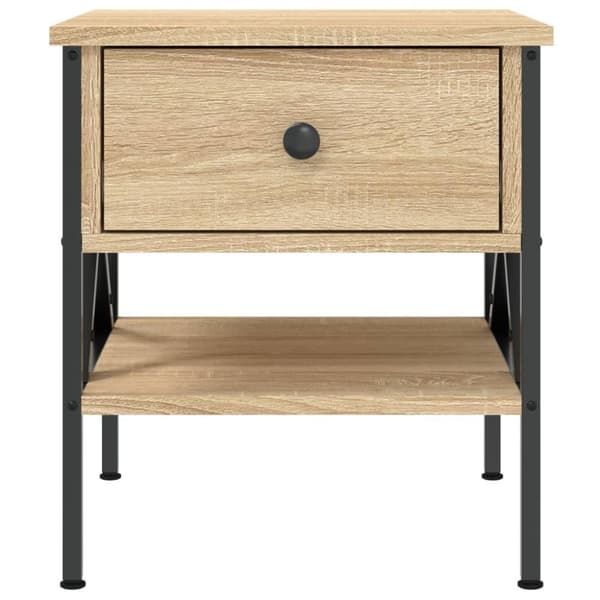 Sengebord 40x42x45 cm konstrueret træ sonoma-eg - Sengebord - Sengeborde - Home & Living