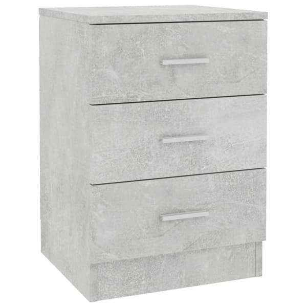 Sängbord betonggrå 38x35x56 cm konstruerat trä - Sängbord - Säng Bord - Home & Living