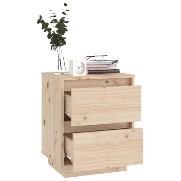 Sengeborde 2 stk. 40x35x50 cm massivt fyrretræ - Sengebord - Sengeborde - Home & Living