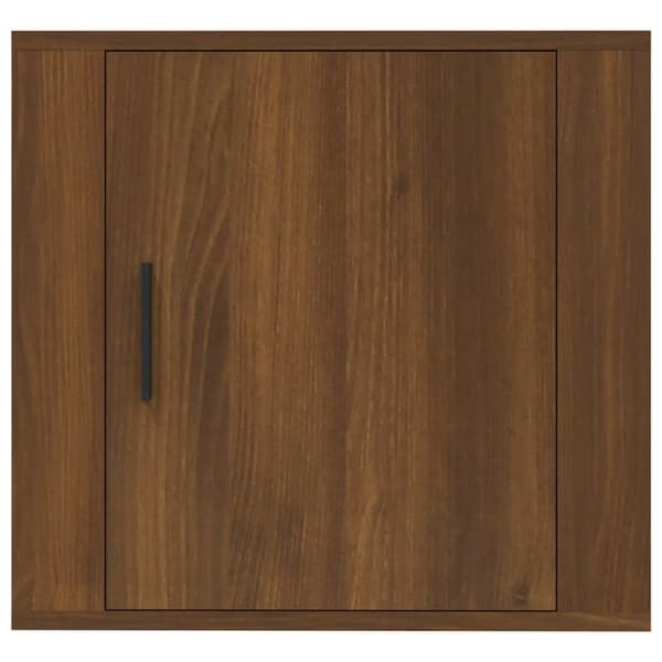 Seinäkiinnitettävät yöpöydät 2 kpl ruskea tammi 50x30x47 cm - Seinäkiinnitettävä Yöpöytä - Seinäkiinnitettävät Yöpöydät - Home & Living