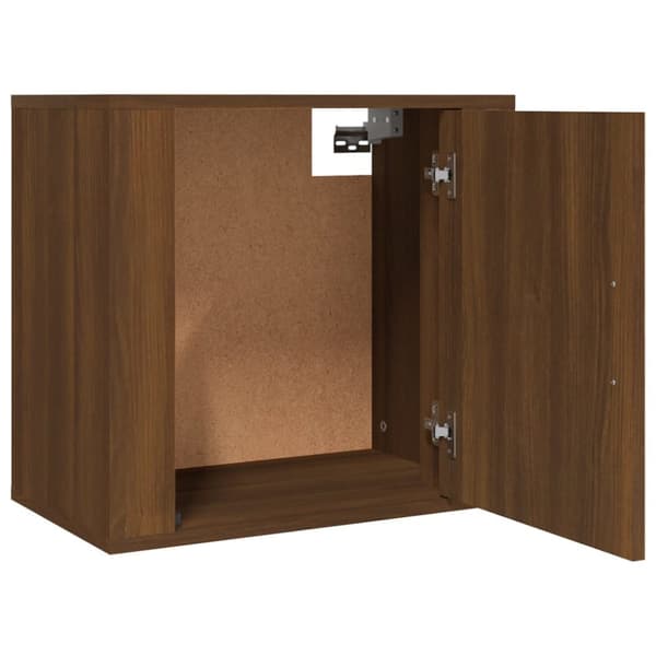 Seinäkiinnitettävät yöpöydät 2 kpl ruskea tammi 50x30x47 cm - Seinäkiinnitettävä Yöpöytä - Seinäkiinnitettävät Yöpöydät - Home & Living