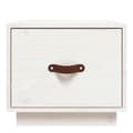 Miniatyrbillede 6 af 10: Sengeborde 2 stk. 40x34x35 cm massivt fyrretræ hvid - Sengebord - Sengeborde - Home & Living