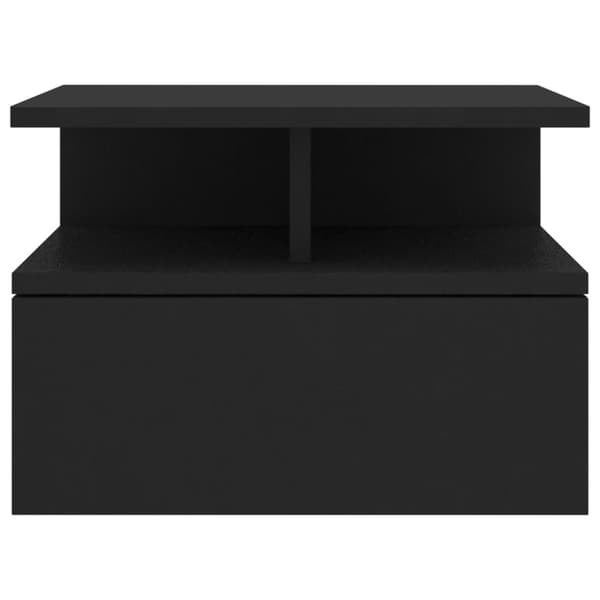Svævende natborde 2 stk. 40 x 31 x 27 cm spånplade sort - Svævende Natbord - Svævende Natborde - Home & Living