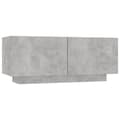 Pikkukuva 3 / 10: Yöpöytä betoninharmaa 100x35x40 cm tekninen puu - Yöpöytä - Yöpöydät - Home & Living