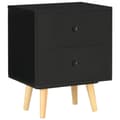 Pikkukuva 4 / 11: Yöpöydät 2 kpl musta 40x30x50 cm täysi mänty - Yöpöytä - Yöpöydät - Home & Living