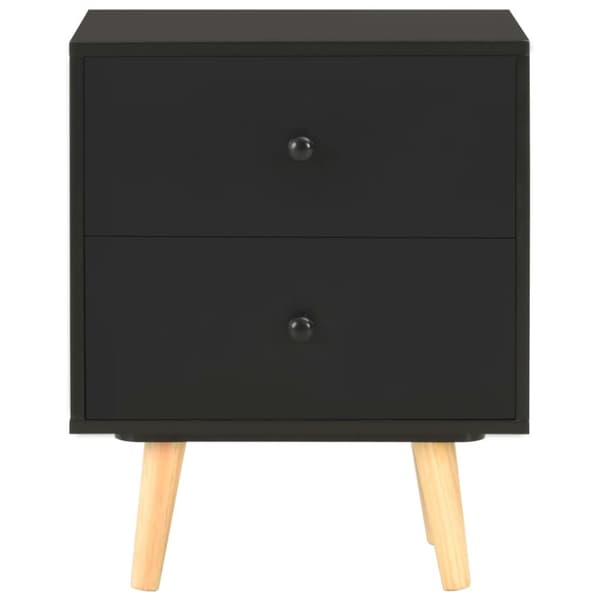Yöpöydät 2 kpl musta 40x30x50 cm täysi mänty - Yöpöytä - Yöpöydät - Home & Living