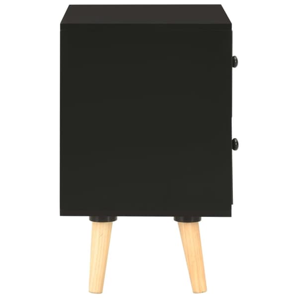 Yöpöydät 2 kpl musta 40x30x50 cm täysi mänty - Yöpöytä - Yöpöydät - Home & Living
