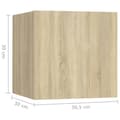 Pikkukuva 10 / 10: Yöpöytä Sonoma-tammi 30,5x30x30 cm tekninen puu - Yöpöytä - Yöpöydät - Home & Living