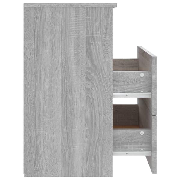 Sängbord 2 st grå sonoma 50x32x60 cm - Sängbord - Nattduksbord - Home & Living