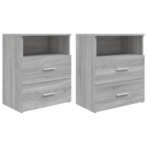 Sängbord 2 st grå sonoma 50x32x60 cm - Sängbord - Nattduksbord - Home & Living