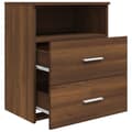 Miniatyrbild 8 av 11: Sängbord 2 st brun ek 50x32x60 cm - Sängbord - Nattduksbord - Home & Living