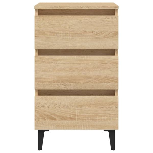 Sengeskab m. Metalben 40x35x69 cm sonoma-eg - Sengeskab - Sengeskabe - Home & Living