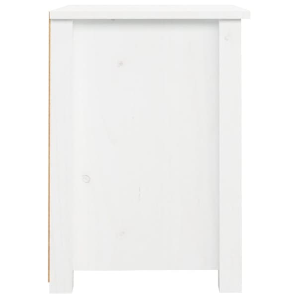 Sängbord 2 st vit 40x35x49 cm massiv furu - Sängbord - Nattduksbord - Home & Living