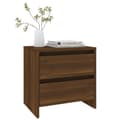 Miniatyrbillede 7 af 9: Sengebord 45x34,5x44,5 cm konstrueret træ brun egetræsfarve - Sengebord - Sengeborde - Home & Living
