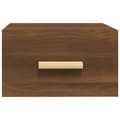 Miniatyrbild 6 av 10: Väggmonterat sängbord brun ek 35x35x20 cm - Sängbord - Nattduksbord - Home & Living