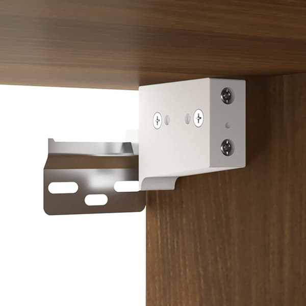 Väggmonterat sängbord brun ek 35x35x20 cm - Sängbord - Nattduksbord - Home & Living