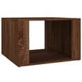 Miniatyrbillede 3 af 9: Sengebord 57x55x36 cm konstrueret træ brun egetræsfarve - Sengebord - Sengeborde - Home & Living