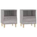 Miniatyrbillede 3 af 11: Sengeborde 2 stk. 40x35x50 cm grå sonoma - Sengebord - Sengeborde - Home & Living