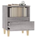 Miniatyrbillede 6 af 11: Sengeborde 2 stk. 40x35x50 cm grå sonoma - Sengebord - Sengeborde - Home & Living