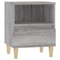 Miniatyrbillede 8 af 11: Sengeborde 2 stk. 40x35x50 cm grå sonoma - Sengebord - Sengeborde - Home & Living
