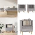 Miniatyrbillede 1 af 11: Sengeborde 2 stk. 40x35x50 cm grå sonoma - Sengebord - Sengeborde - Home & Living