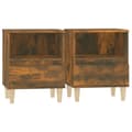 Miniatyrbillede 3 af 11: Sengeborde 2 stk. 40x35x50 cm røget egetræsfarve - Sengebord - Sengeborde - Home & Living