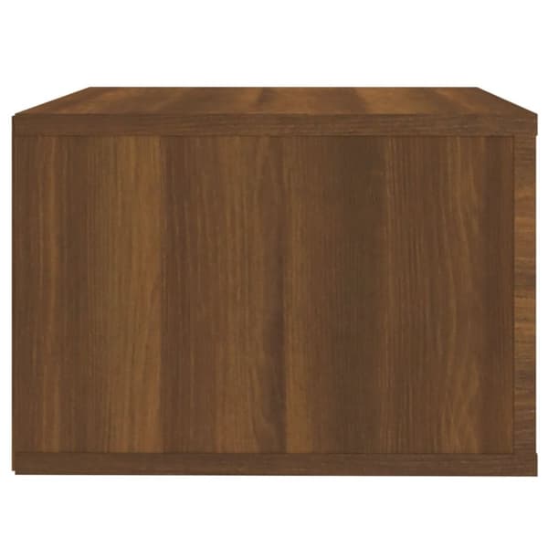 Väggmonterat sängbord 2 st brun ek 50x36x25 cm - Sängbord - Nattduksbord - Home & Living