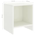 Miniatyrbillede 8 af 8: Sengeborde 2 stk. 35x30x40 cm massivt fyrretræ hvid - Sengebord - Sengeborde - Home & Living